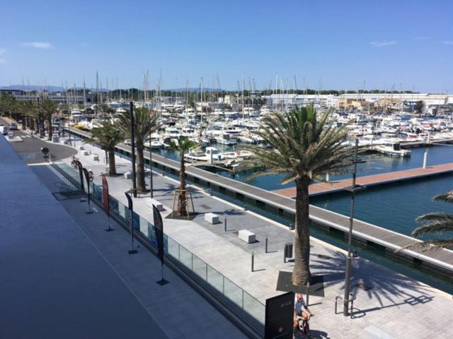 Appartement T2 Au Port De Canet-En-Roussillon - Proche De La Plage Et De L'Aquarium Oniria Exterior foto